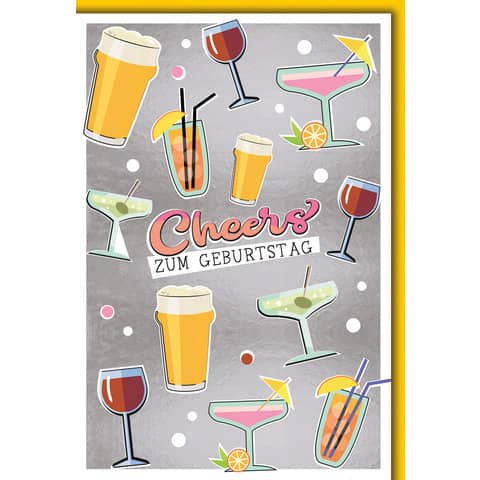 Geburtstagskarte Cheers  512611