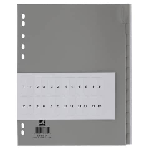 Register, A4, 12-teilig Q-CONNECT KF01854