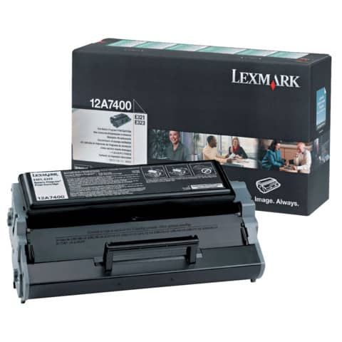 Lasertoner Return schwarz LEXMARK 12A7400
