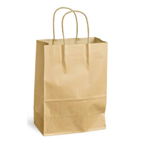 Papiertragetasche, 320x120x410mm, 10kg, braun, 200 Stück PACK´N POST 30108525