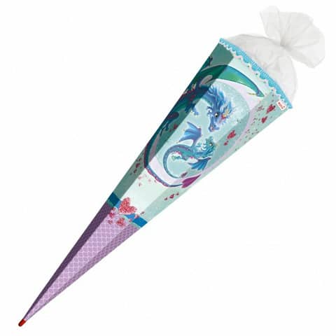 Schultüte, Drachenliebe, 85cm, Tüllverschluss ROTH 678867