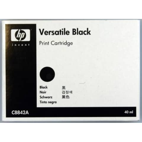 Inkjetpatrone schwarz   Versatile HP C8842A