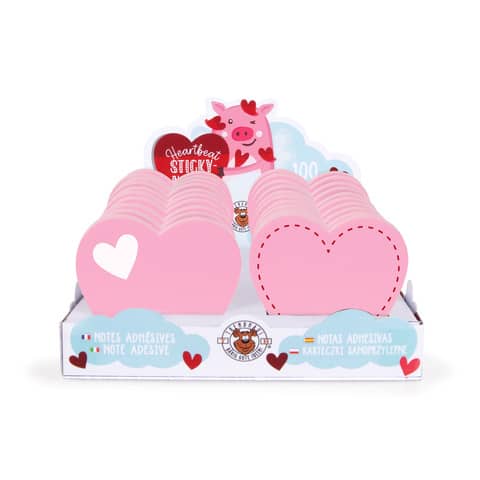 Haftnotizblock Sticky Notes Heartbeat, sortiert TRENDHAUS 962775
