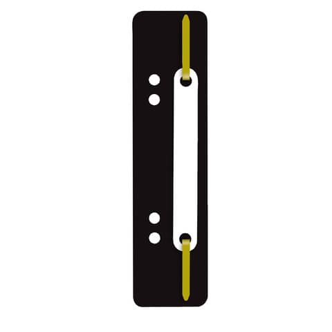 Heftstreifen Plastik, 34x150mm, 25 Stück, schwarz Q-CONNECT 2012500810