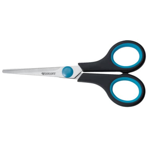 Universalschere Easy Grip, rostfrei, gerade, symmetrisch, blau/schwarz,13 cm WESTCOTT E-30250 00