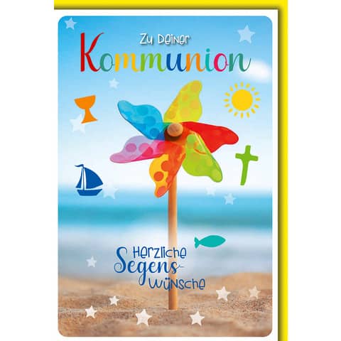 Kommunionskarte Geldschein  12358