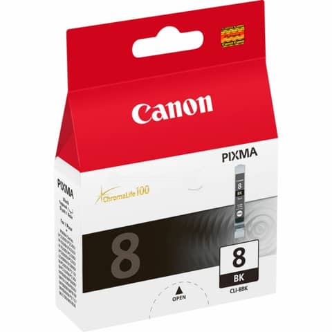 Inkjetpatrone CLI-8BK schwarz   13ml CANON 0620B001