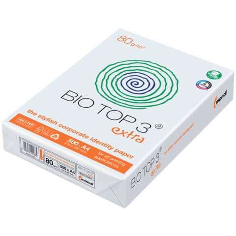 Kopierpapier Biotop 3® extra, A4, 80g/m², 500 Blatt, naturweiß BIOTOP 3 2100005019