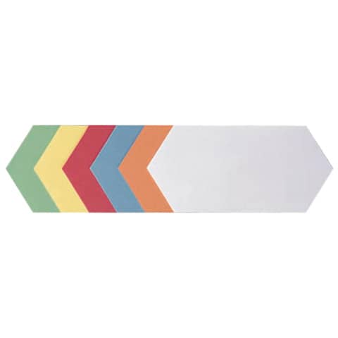 Moderationskarte Rhombus, 205 x 95 mm, Altpapier, 500 Stück, sortiert FRANKEN UMZ92099