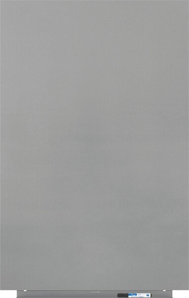 Whiteboard Skin Pro, rahmenlos, 100 x 75 cm, magnetische Befestigung, grau