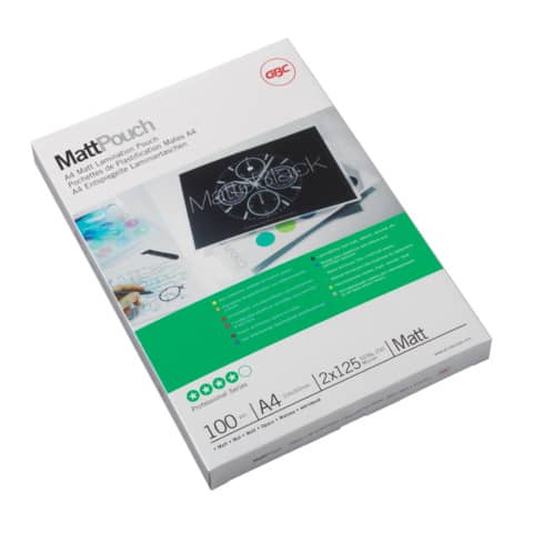 Laminiertasche, A4, 125 Micron, matt, 100 Stück, transparent GBC 3747241