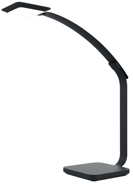 LED-Tischleuchte TMELIGHT, schwarz, Induktions-Ladefläche, Energieeffizienzklasse F, Lebensdauer Leuchtmittel 50.000 Stunden, dimmbar, USB-Anschluss