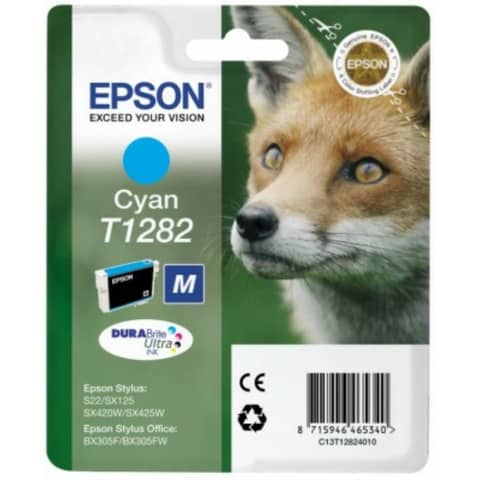 Inkjetpatrone T1282 cyan   3,5ml EPSON C13T12824012