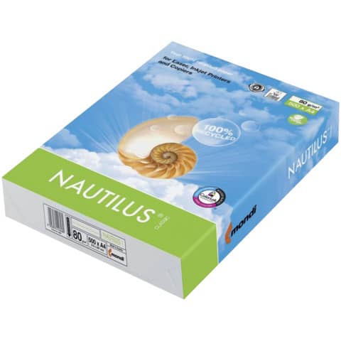 Kopierpapier Nautilus Classic, A4, 80g/m², 500 Blatt, weiß NAUTILUS 2100005084