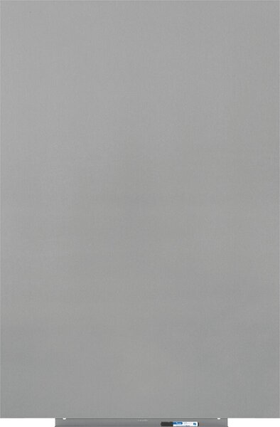 Whiteboard Skin Pro, rahmenlos, 150 x 100 cm, magnetische Befestigung, grau