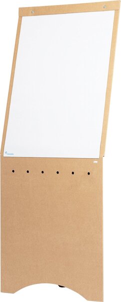 Flipchart Eco, aus recyceltem Karton, stabiler Stand braun
