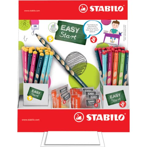 Bleistift EASYgraph Display, 72 Stück, , L+R, sortiert STABILO 330/72-2HB