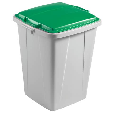 Papierkorb Durabin, 90L, PP, grau/grün DURABLE VEH2012032