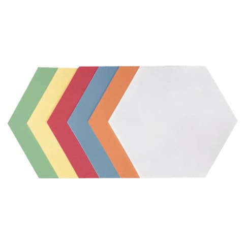 Moderationskarte Wabe, 190 x 165 mm Altpapier, 500 Stück, sortiert FRANKEN UMZ171999