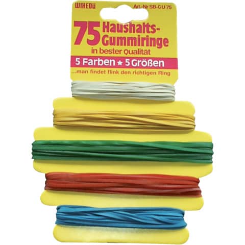 Gummiringe auf Karte sortiert WIHEDÜ 510010